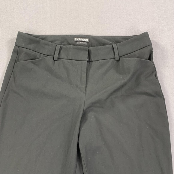 Express Pants Womens 8R Black Editor Dress Slacks Straight Leg Stretch Career - Picture 3 of 16